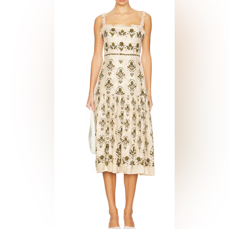 Nwt Agua By Agua Bendita Nispero Relato Midi Dress Size Xs